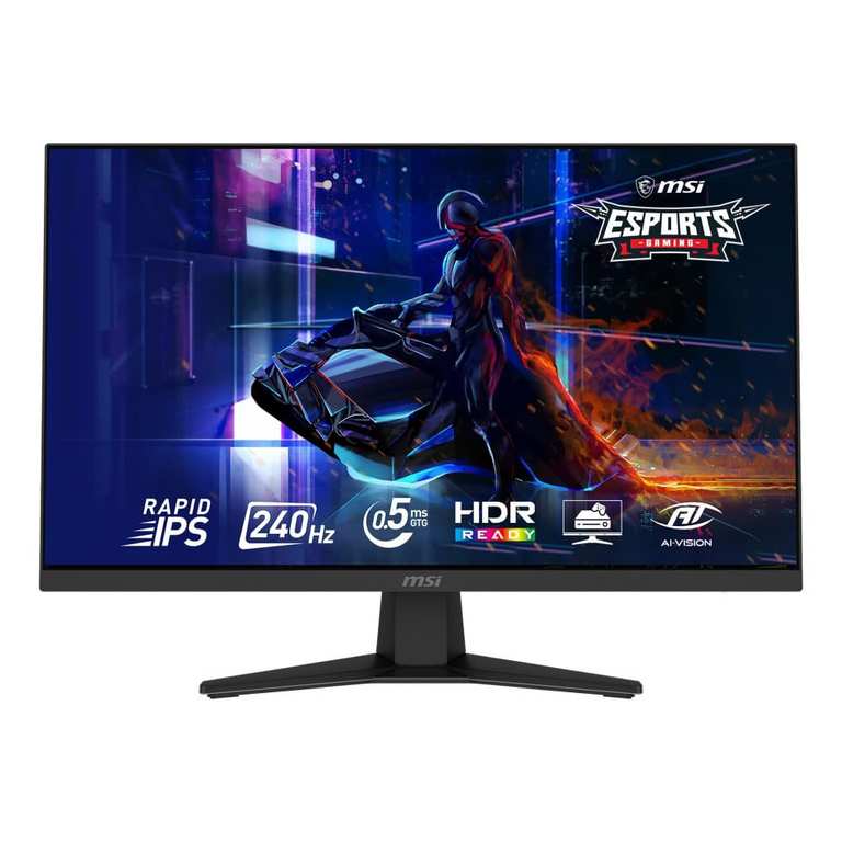 MSI, MAG 274QF, 27-Inch, WQHD, 2560x1440, Gaming Monitor, Rapid IPS, 180Hz, 0.5ms, HDR ready, Eye care, HDMI 2.0b,