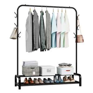 LOEFME Clothes Rail, Clothes Rails for Bedroom, Heavy Duty Clothes Rack w/code - Sold by SalesCreator EU FBA