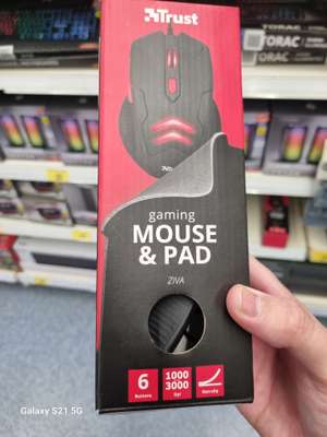 Trust Gaming mouse and pad - hunts cross