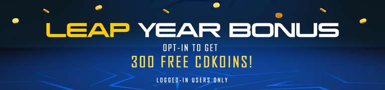 Opt-in for an exclusive offer: Get 300 CDKoins credited to your account
