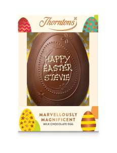 Thorntons Personalised Easter Egg 650g (£15 minimum spend)