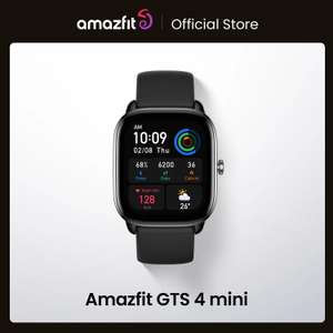 Amazfit GTS 4 Mini Smartwatch With Alexa / 24H Heart Rate/ 120 Sports Modes - Pink/Black, 5 Day Delivery w/code @ amazfit Official Store