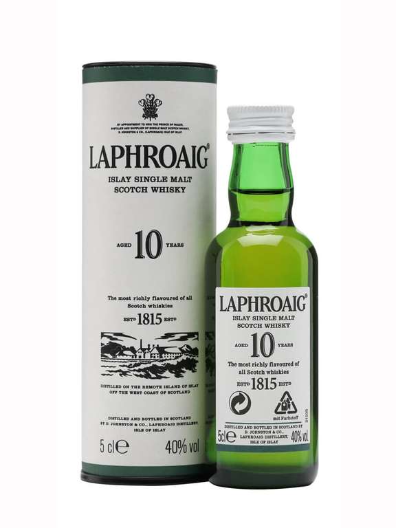 Laphroaig 10 Year Old Single Malt Scotch, 5 cl Miniature £1 @ Sainsbury's Sevenoaks