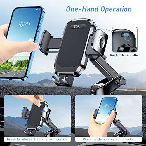 Blukar Car Phone Holder 2023 Upgraded Strong Sticky Gel Pad - £6.69 Dispatches from Amazon Sold by ACCER TRADING LIMTED LTD