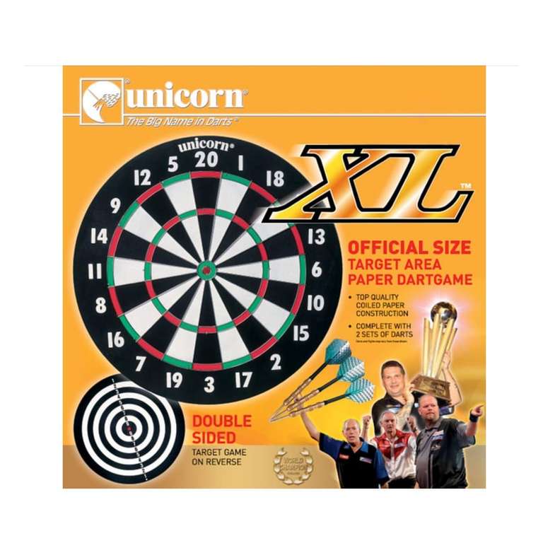 Unicorn XL Official Size Dartboard with darts