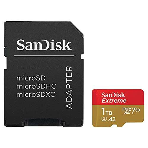 SanDisk 1TB Extreme microSDXC card £109.19 @ Amazon