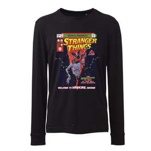 Comic Cover Long Sleeve Stranger Things Tee /T-Shirt (Sizes S/M/L/XL) Free C&C