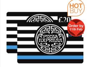 £40 Pizza Express Gift Card (2x£20) - £33.99 (Membership Required) @ Costco