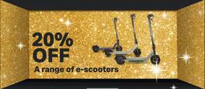 20% Off a range of e-scooters e.g. Indi EX-1 Electric Scooter - Silver