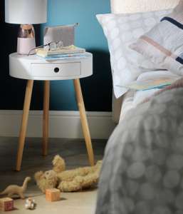Habitat Otto 1 Drawer Round Bedside Table - £28 + Free Click & Collect - @ Argos