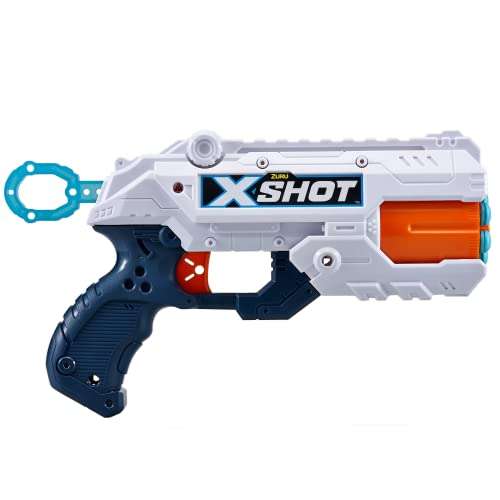 XSHOT 36501 X-Shot Excel Turbo Fire & Xcess & Reflex 6 Foam Blasters (96 Darts), White Combo Pack, 31.89 x 5.12 x 19.09 inches
