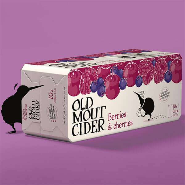 10 x Old Mout Cider Berries & Cherries Flavour 330ml Cans : Minimum Best Before End 30/06/2024 (Minimum order £25)