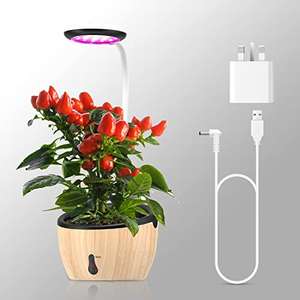 HYECHO Full Spectrum Led Grow Light (Black) For Indoor Plants - £20.86 With Voucher @ Amazon