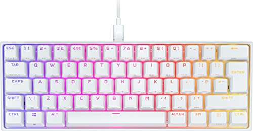 Corsair K65 RGB MINI 60% Mechanical Gaming Keyboard [WHITE] [UK QWERTY] £79.99 @ Amazon