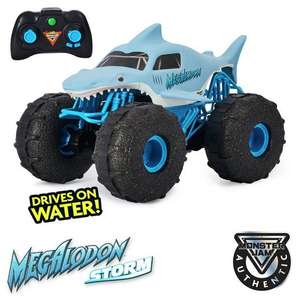 Monster Jam Official Megalodon STORM All-Terrain Remote Control Monster Truck, 1:15 Scale, Grey £12.99 @ Amazon