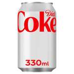 Diet Coke 24 x 330 ml | 35p per can - Usually dispatched within 1 to 3 weeks