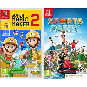 Super Mario Maker 2 (Nintendo Switch) + Sports Party (Code in Box) (Nintendo Switch) £34.99 @ Amazon