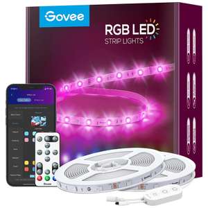 Govee 15m WiFi RGB LED Strip (2 x 7.5m) - App Control / Remote / Alexa Compatible / Music Sync - £23.99 With Coupon @ Govee UK / Amazon