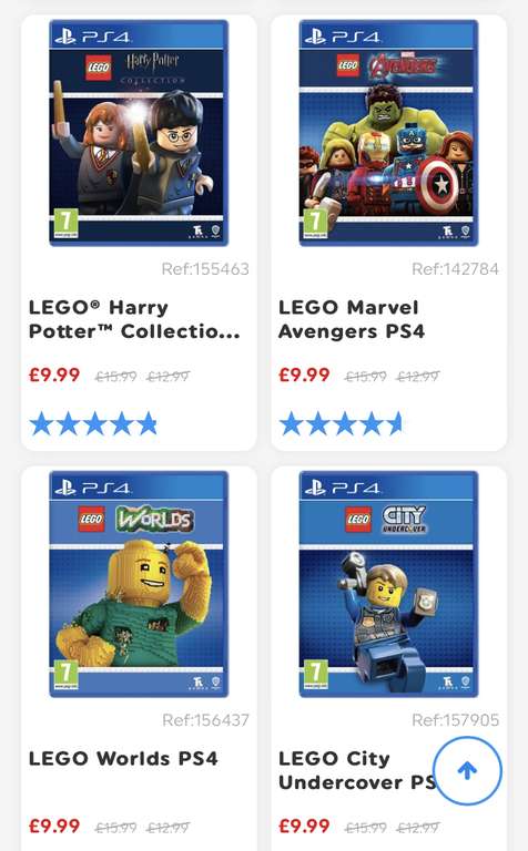 Lego PS4 Games Reduced to £9.99 free collection @ Smyths