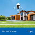 Tapo 2K Outdoor Pan/Tilt Security Wi-Fi Camera,IP66 Weatherproof, AI Detection, Starlight Colour Night Vision (Tapo C520WS)