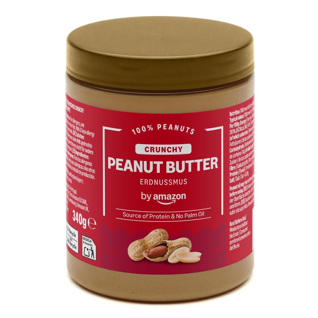 Amazon Crunchy Peanut Butter 340g