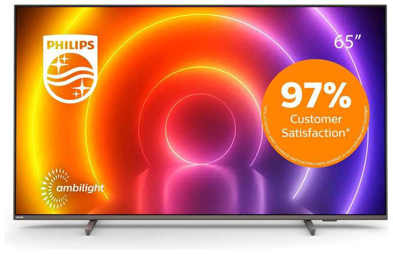 Philips 65 Inch 65PUS8106 Smart Android 4K UHD HDR LED Ambilight £495 click and collect at Argos