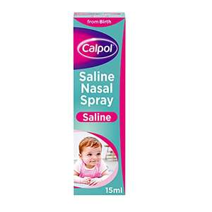 Calpol Saline Nasal Spray, 15ml £2.63 Sub & save, £3.30 Prime @ Amazon