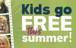 Kids Go Free This Summer! (2 free kids entry tickets with every Adult/Senior ticket Purchased.) @ Paignton Zoo also Newquay Zoo.