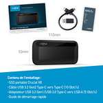 1TB - Crucial X8 USB-C 3.2 Gen 2 Portable SSD - 1050MB/s, 1GB Dram Cache - £53.38 (cheaper with fee-free card) @ Amazon Spain