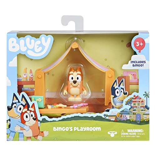 Bluey Bingo's Playroom Official Collectable Play Set with Articulated 2.5 Inch Bingo Action Figure and 6 Fun Accessories - £6 @ Amazon