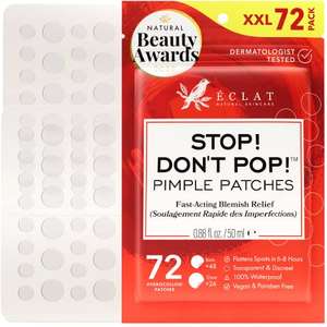 Acne Pimple Patches for Face 72 Count £1.49 After 40% Discount - Sold by Eclat Skincare - 1 Dermatologist Developed Fulfilled by Amazon