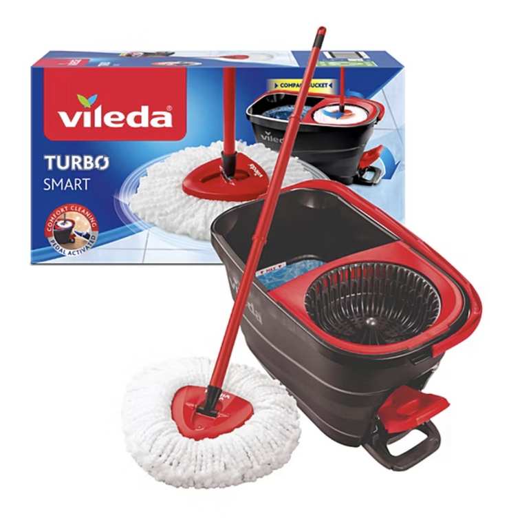 Vileda Turbo Smart Mop and Bucket Set, Free C&C