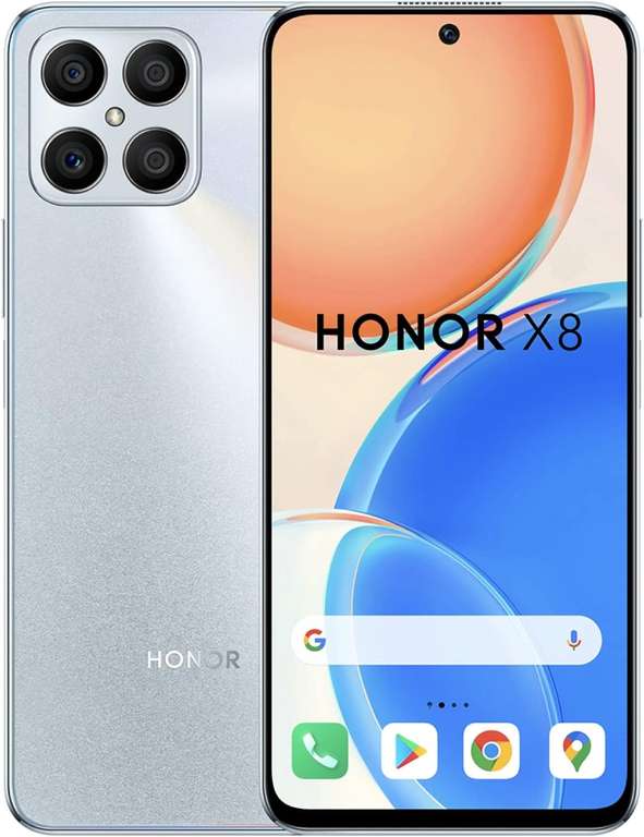HONOR X8 Smartphone, 6.7 Inch SIM-Free Unlocked Smartphone, 64MP, 90Hz, Snapdragon 680, Dual Sim, NFC, 6+128GB With Code