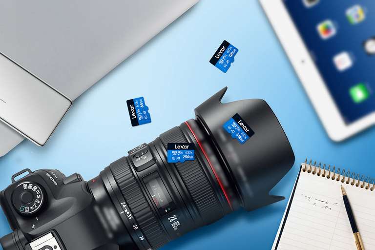 Lexar 633x 64GB Micro SD Card 100MB/s Read, A1, Class 10 / 128GB £8.99
