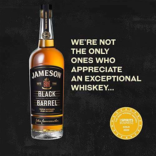 Jameson Black Barrel Blended Irish Whiskey, 70 cl - £25 @ Amazon