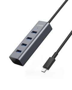 Anker USB C Hub, Aluminum USB C Adapter with 4 USB 3.0 Ports sold by AnkerDirect UK FBA