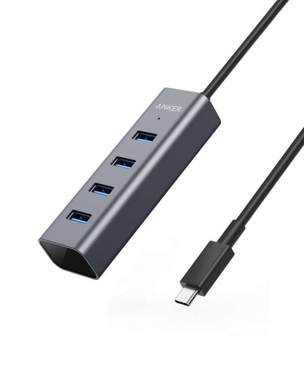 Anker USB C Hub, Aluminum USB C Adapter with 4 USB 3.0 Ports sold by AnkerDirect UK FBA