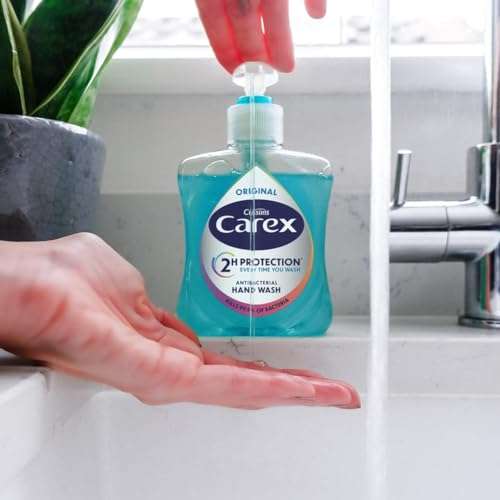 Carex Original Antibacterial Hand Wash, Clean & Protect Hands, Pack of 6x250ml (£5.42/£4.85 on S&S)