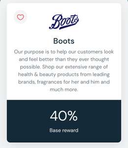 Airtime Rewards - 40% Base Reward at Boots - Maybe selected Accounts