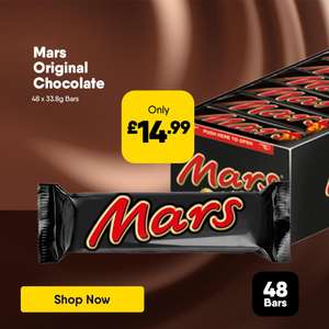 Mars Chocolate Bars x 48 (Minimum Order value of £25 Required)
