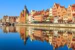Return flights from London to Gdansk, Poland, multiple dates available during Christmas market period