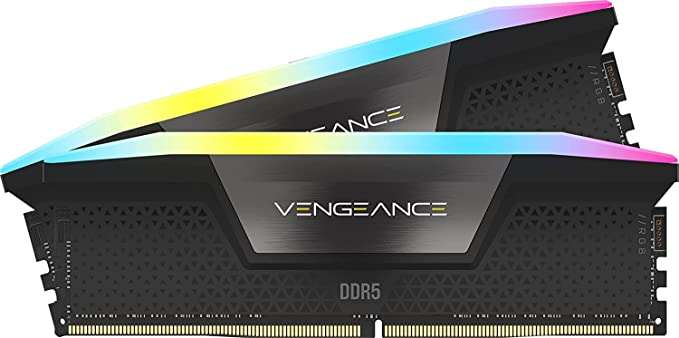 Corsair VENGEANCE RGB DDR5 32GB 6400MHz C32 Intel Optimised (Dynamic Ten-Zone RGB £130 @ Amazon