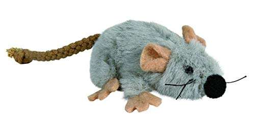 Trixie Spielmaus,Plusch 7cm Grey - Cat Toy