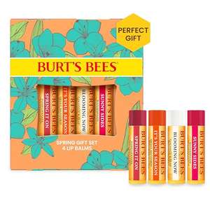 Burt's Bees Lip Balm Gift Set ~ 4x4.25g