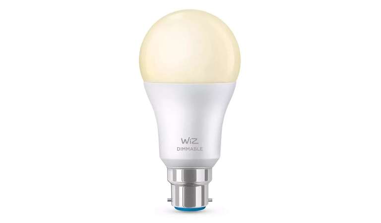 Wiz Wi-Fi Dimmable White B22 LED Smart Bulb £5.99 (Free Collection / Limited Stock) @ Argos