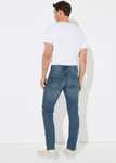 2 For £20 - Mid Wash Stretch Slim Fit Jeans (Waist 28-40) - Free Delivery W/Code