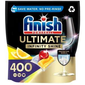 4 x 100 Finish Ultimate Infinity Shine Dishwasher Tablets Lemon Total 400 Bulk - sold by Official_Brand_Outlet