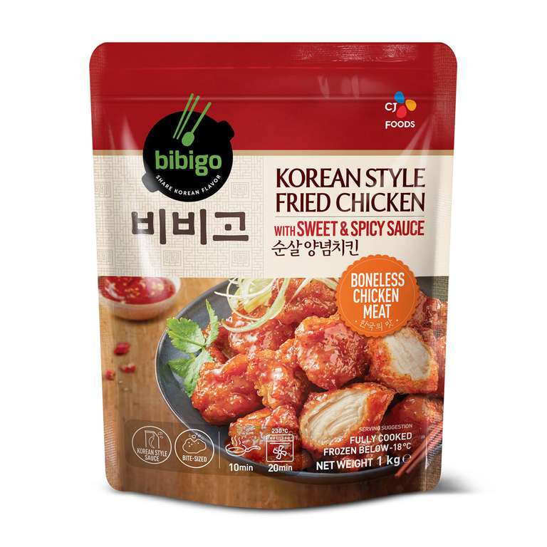 Bibigo Korean Style Chicken with Sweet & Spicy Sauce, 1kg