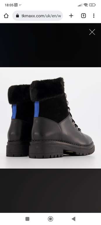 OSPREY Black The Minnie Ankle Boots - £79.99 delivered @ TK Maxx