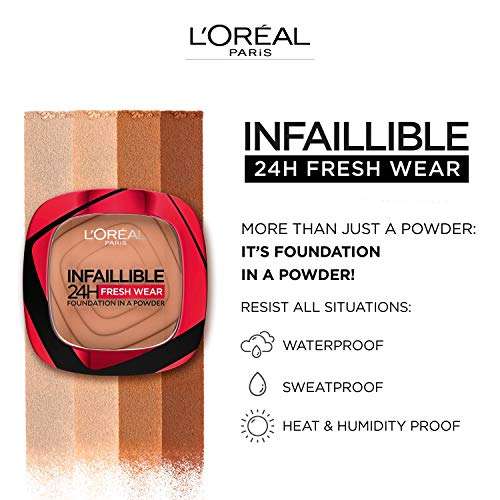 Loreal paris infalliable 24h foundation in a powder in shade 120 Vanilla £9.27 / True Beige + Other £9.99 @ Amazon